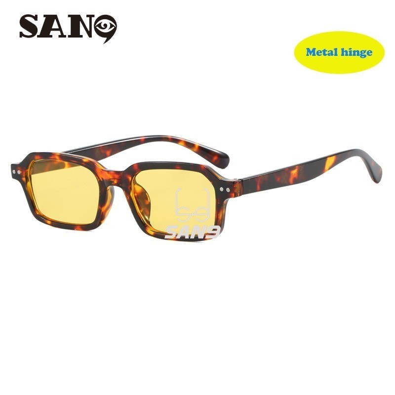 บานพับโลหะCOD (San9)แว่นกันแดดทรงสี่เหลี่ยมเล็บเล็บขนาดเล็กสไตล์แฟชั่นเกาหลีสําหรับผู้หญิง