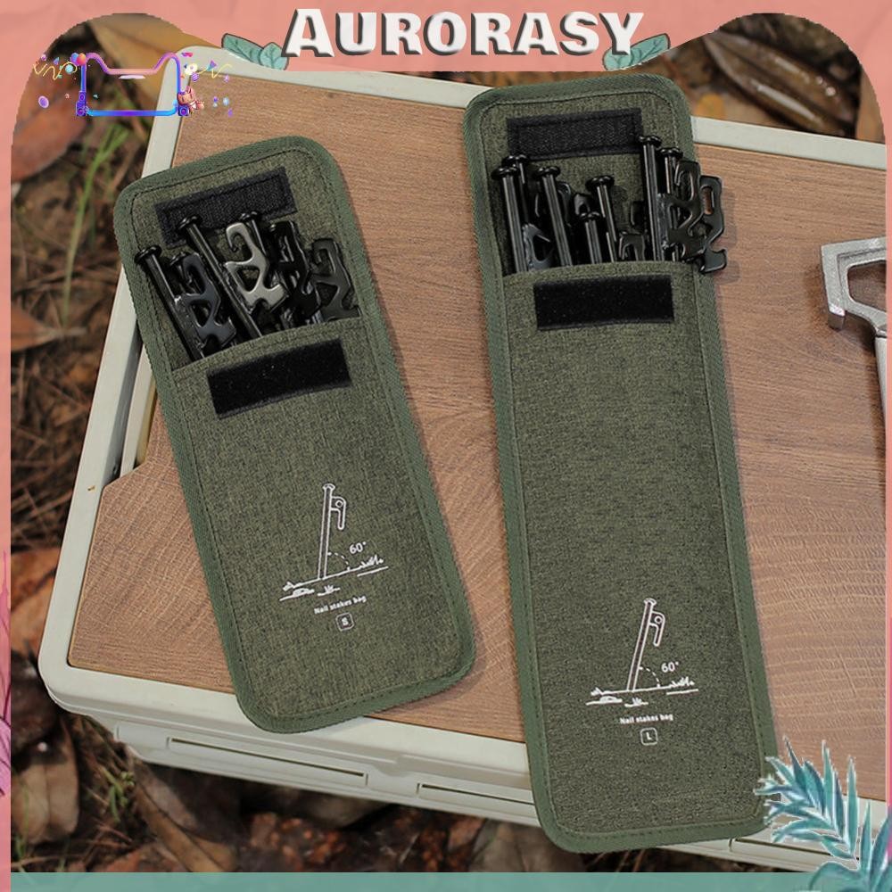 Camping Tent Stake Bag เต็นท์อเนกประสงค์ Peg Bag สําหรับเดินป่ากลางแจ้งใช้ Camping