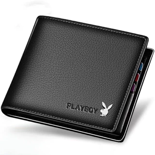Tb xeno youth กระเป๋าสตางค์ผู้ชายแบรนด์ Playboy แท้ ทรงสั้น เทรนด์เก๋ไก๋