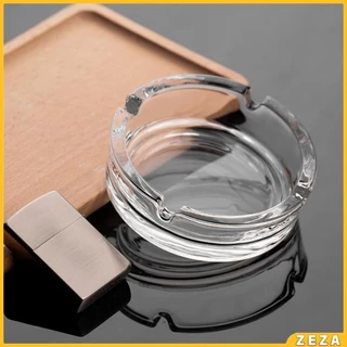 ZEZA ที่เขี่ยบุหรี่ แบบสี่เหลี่ยม และ แบบกลม แก้วสีใส ที่ทิ้งก้นบุหรี่ Ashtray