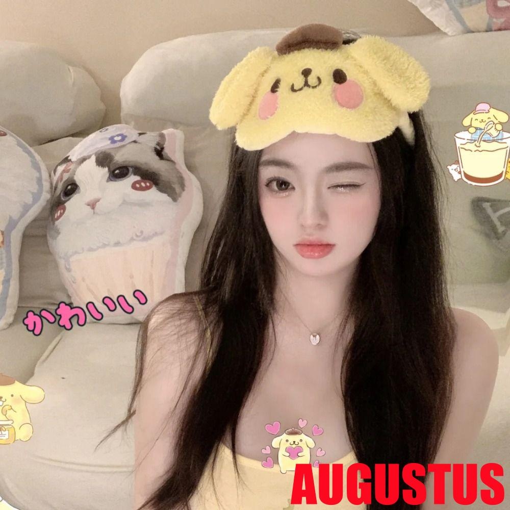 Augustus การ์ตูน Eye Mask Kawaii สําหรับ ​เด็กนักเรียนแสงแยก ซินนามอนโรล ส่งเสริมการนอนหลับ