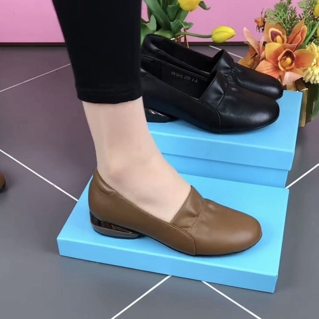 แฟชั่นใหม่หนังแท้เพิ่มความสูงส้นหนารองเท้าแมรี่เจน