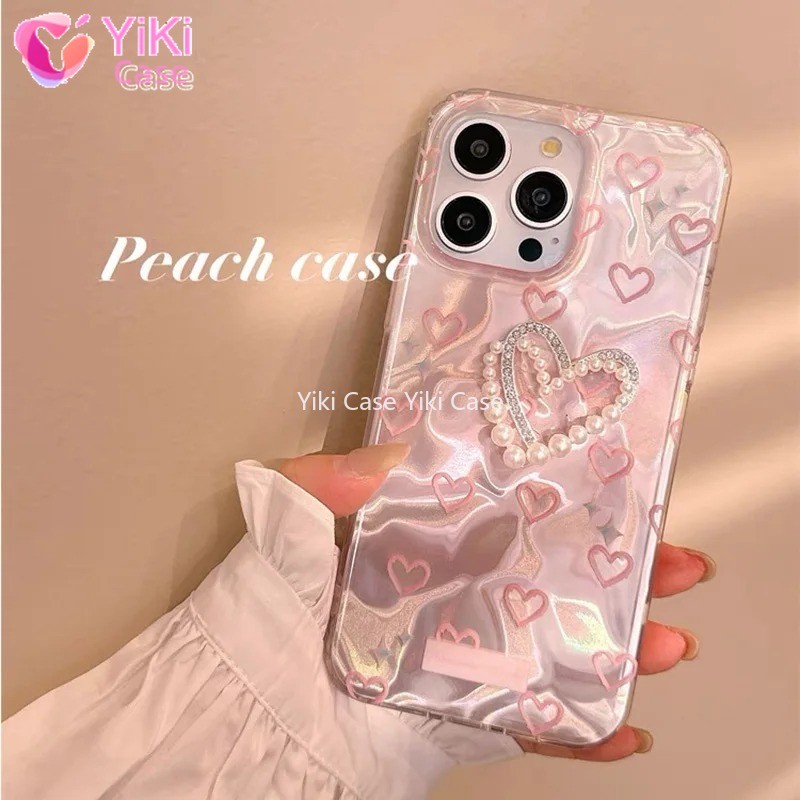 หัวใจโรแมนติกผีเสื้อ Lustre ซับ Hard เคสโทรศัพท์สําหรับ Samsung Galaxy S22 S23 S24 Ultra S21 Plus S20 FE A50 A30S A31 A51 A21