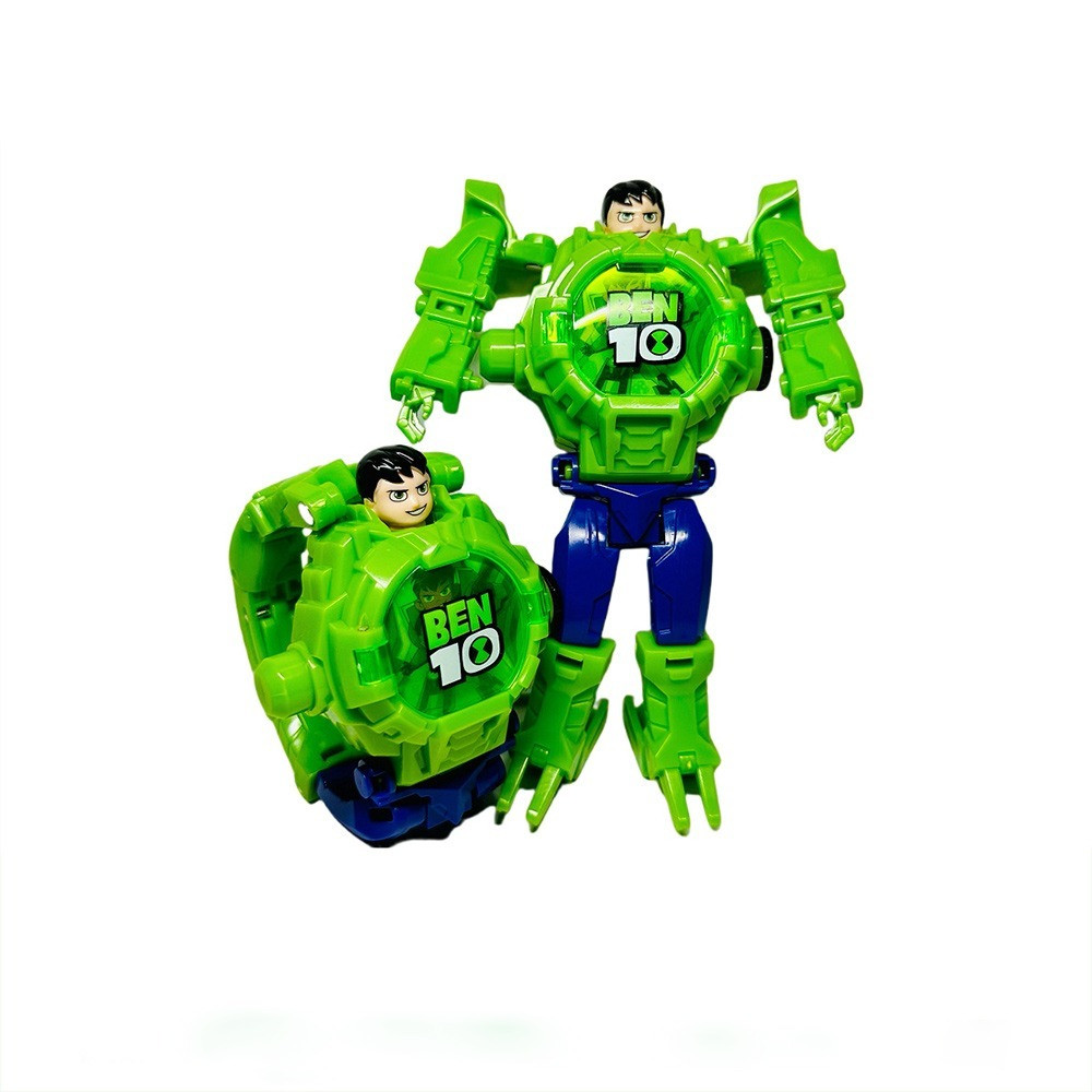 เบนเทนแปลงร่างได้ นาฬิกาเด็ก ฉายภาพได้ เล่นได้ การออกแบบการ์ตูน ใส่ข้อมือได้ - รูปที่ 3