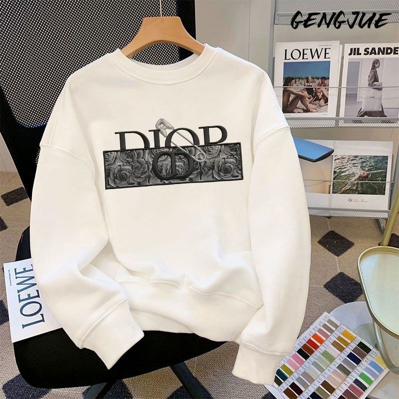 ฤดูใบไม้ร่วงฤดูหนาวสไตล์พิมพ์รอบคอเสื้อกันหนาวนักเรียนชายหญิงเกาหลีรุ่น บาง-พอดี แขนยาวด้านบนเสื้อผ้าแนวโน้ม