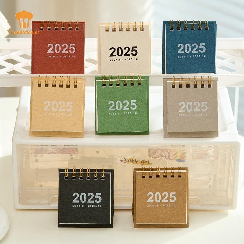 Ckfr 2025 ปฏิทินตั้งโต๊ะมินิเกลียวปฏิทินหนังสือ Kawaii To Do List รายวันรายเดือนรายปี Planner Time Manegement โต๊ะตกแต่งใหม่