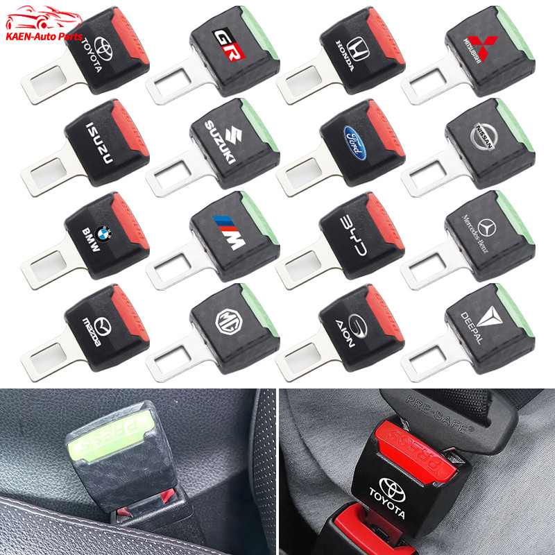1 ชิ้น หัวเข็มขัดนิรภัยรถยนต์ แบบปรับได้ Toyota Honda Isuzu.ect ที่เสียบเบลท์หลอกใช้งานได้จริงเสียบต่อกันได้ หัวต่อขยายเข็มขัดนิรภัยรถยนต์