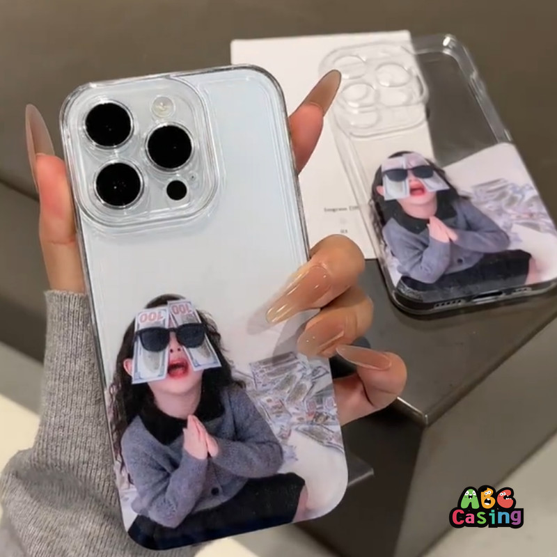 เคสสำหรับ IPhone 11 13 14 16 12 15 Pro Max 16 14 15 7 8 Plus XS XR MAX X SE 2020 เคสนิ่มลายสาวน้อยผู้ร่ำรวย - รูปที่ 2