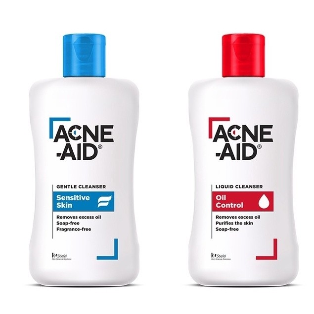 Acne Aid Gentle Cleanser Sensitive Skin แอคเน่ เอด เจลเทิล คลีนเซอร์ 100 ml. สีฟ้า สำหรับผิวแพ้ง่าย เป็นสิวง่าย
