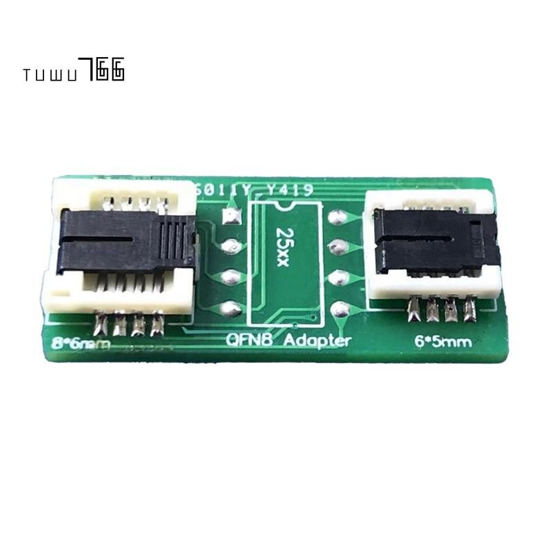 [tuwu766]QFN8 /WSON8/MLF8/MLP8/DFN8 ถึง DIP8 Two-in-One Socket/Adapter สําหรับทั้ง 6x5MM และ 8x6MM ช