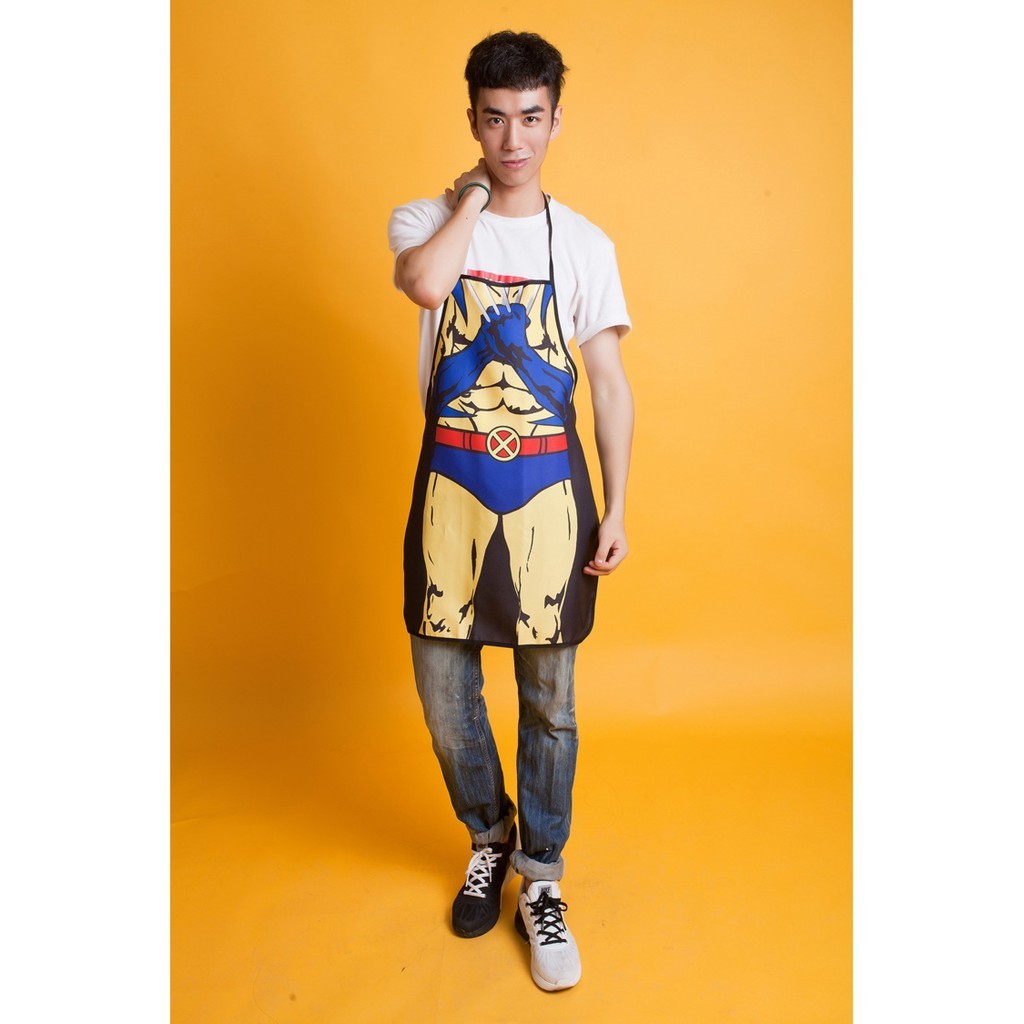🇹🇭พร้อมส่งในไทย🇹🇭🔥 ผ้ากันเปื้อนแฟนซีวูฟเวอรีน ลายเท่ห์โดดเด่น ใช้ทำอาหารหรืองานคอสเพลย์ ac15.3