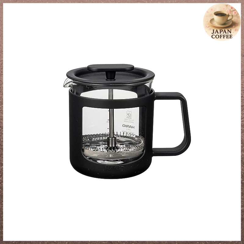 HARIO Cafe Press U French Press Tea Press, Press-type Coffee, Heat-resistant Glass, Practical Capaci