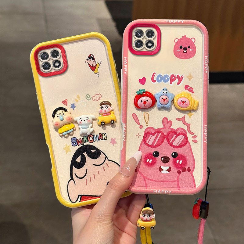 SAMSUNG 3DปลอกสําหรับSamsung Galaxy A22,A22s, 5Gเคสโทรศัพท์SM-A226B /DS /DSSN, SM-A226BR /N, SM-A226