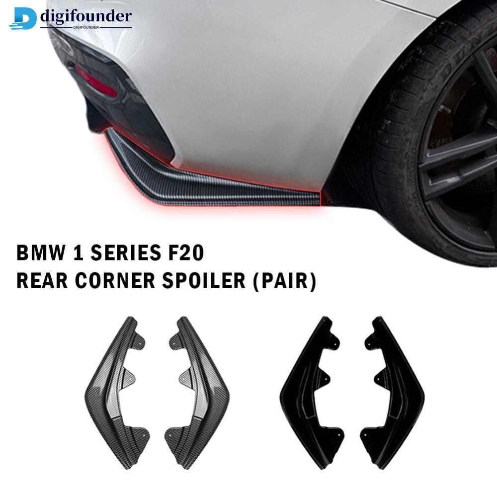 DIGIFOUNDER 2 ชิ้นรถด้านหลังกันชนด้านข้าง Splitters ด้านข้าง Diffuser ไอเสีย Trim สําหรับ BMW F20 1 