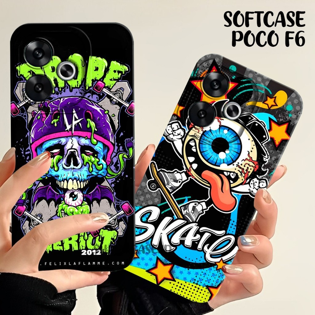 HP [SHARK CASE] Softcase REDMI POCO F6 2024 F5 F4 F3 X5 X5 PRO X6 X6 PRO M6 PRO NOTE 13 PRO PLUS COO