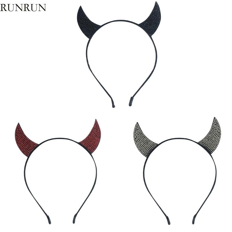 RUN Stall Pedlar Hair Hoop Sparkly Devil Horns Cool Horns Headband Party Supply
