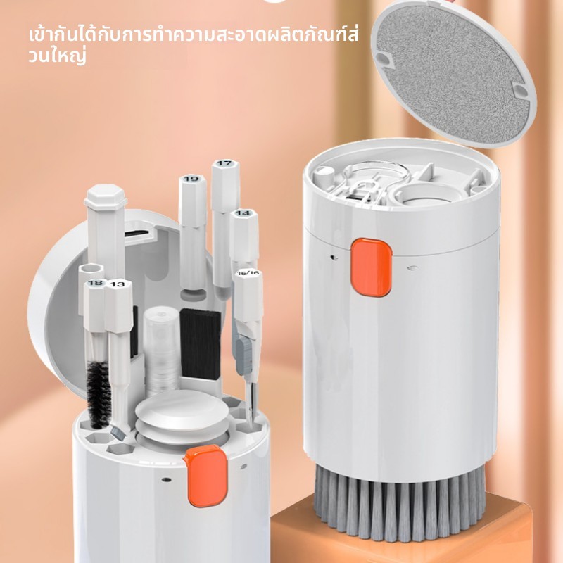 【พร้อมส่ง】20-ใน-1 แปรงทําความสะอาดแป้นพิมพ์คอมพิวเตอร์แปรงทําความสะอาดหน้าจอขวดสเปรย์ชุดปากกาทําความสะอาดหูฟัง