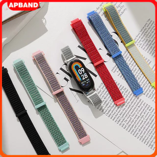 สายรัดไนลอน Smartwatch Xiaomi Mi Band Miband 10 9 8 สำหรับอุปกรณ์กีฬา