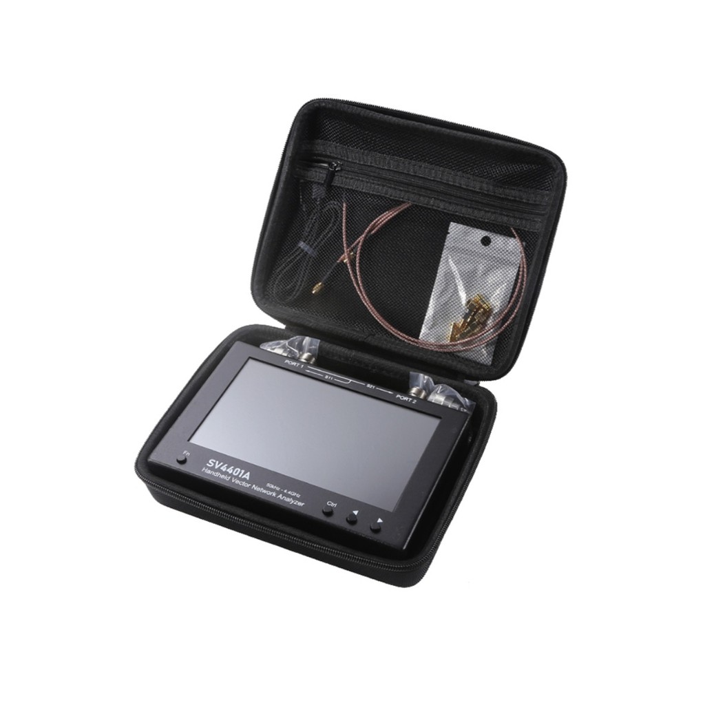 เครื่องวิเคราะห์เครือข่าย Vector แบบใช้มือถือ 50KHz-4.4 GHz23cm หน้าจอสัมผัส SV4401A เครือข่ายจุด na
