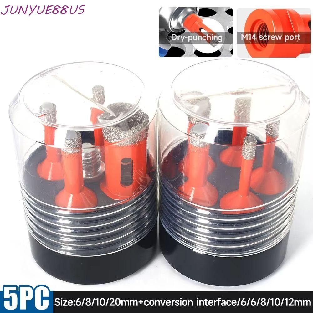 JUNYUE88US Brazed เจาะแห้ง Bit, M14 เกลียว Cooling Wax Core Hole เปิด, คุณภาพสูงเพชร Easy Chip Remov