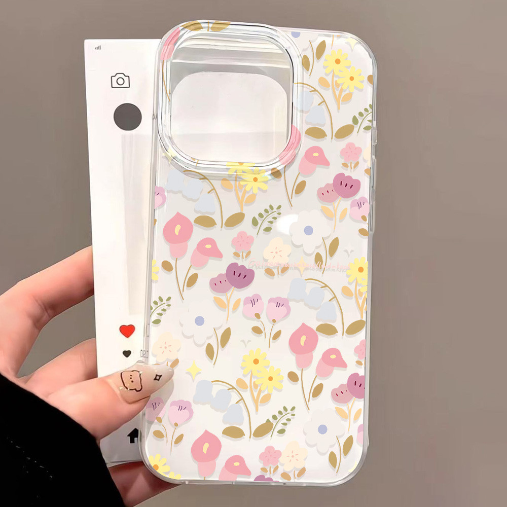 เคสโทรศัพท์ For iPhone 11 13 16 Pro Max Case iPhone 13 14 15 Pro Max 12 Pro Max 13 Pro IMD สีขาว การ์ตูน สัตว์ น่ารัก