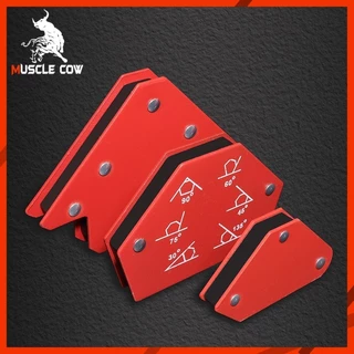 MUSCLE COW แม่เหล็กจับฉาก 6 ตัวชุด จิ๊กซอว์แม่เหล็ก เหล็กจับฉาก ตัวเข้ามุมฉาก ฉากแม่เหล็ก เข้ามุม เชื่อมโลหะ