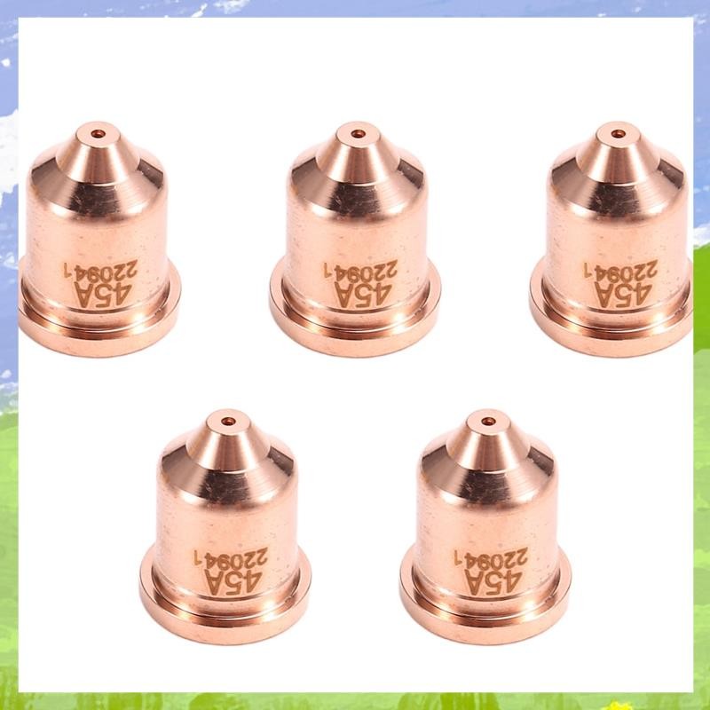 5ชิ้น 220941 เคล็ดลับหัวฉีด 45A Fit สําหรับ 45XP/65/85/105 วัสดุสิ้นเปลืองไฟฉายตัดพลาสม่า