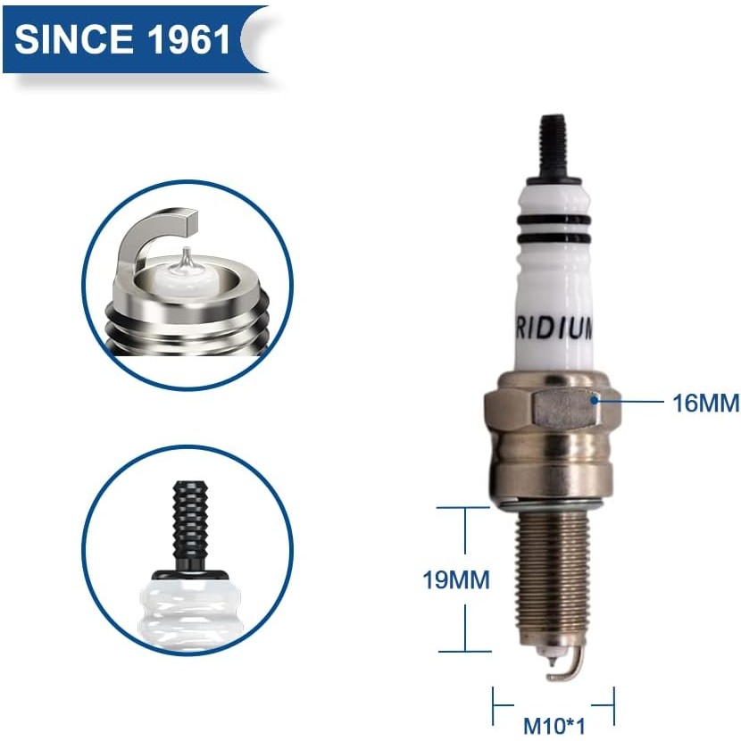 TORCH B7RTI Iridium Spark Plug เปลี่ยนสําหรับ NGK PMR7A CR7EIX 7385, สําหรับ CHAMPION RG4PHP, สําหรั
