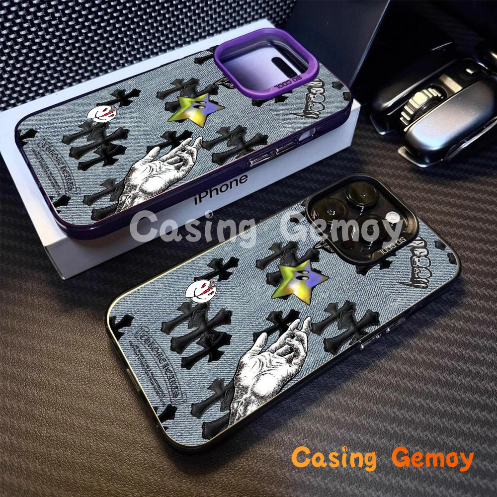 HP Denim Chrome Hearts สําหรับเคสโทรศัพท์ Realme, C67 C53 C55 C31 C20 C30 C35 C33 Realme 5 5S 5i 6i 