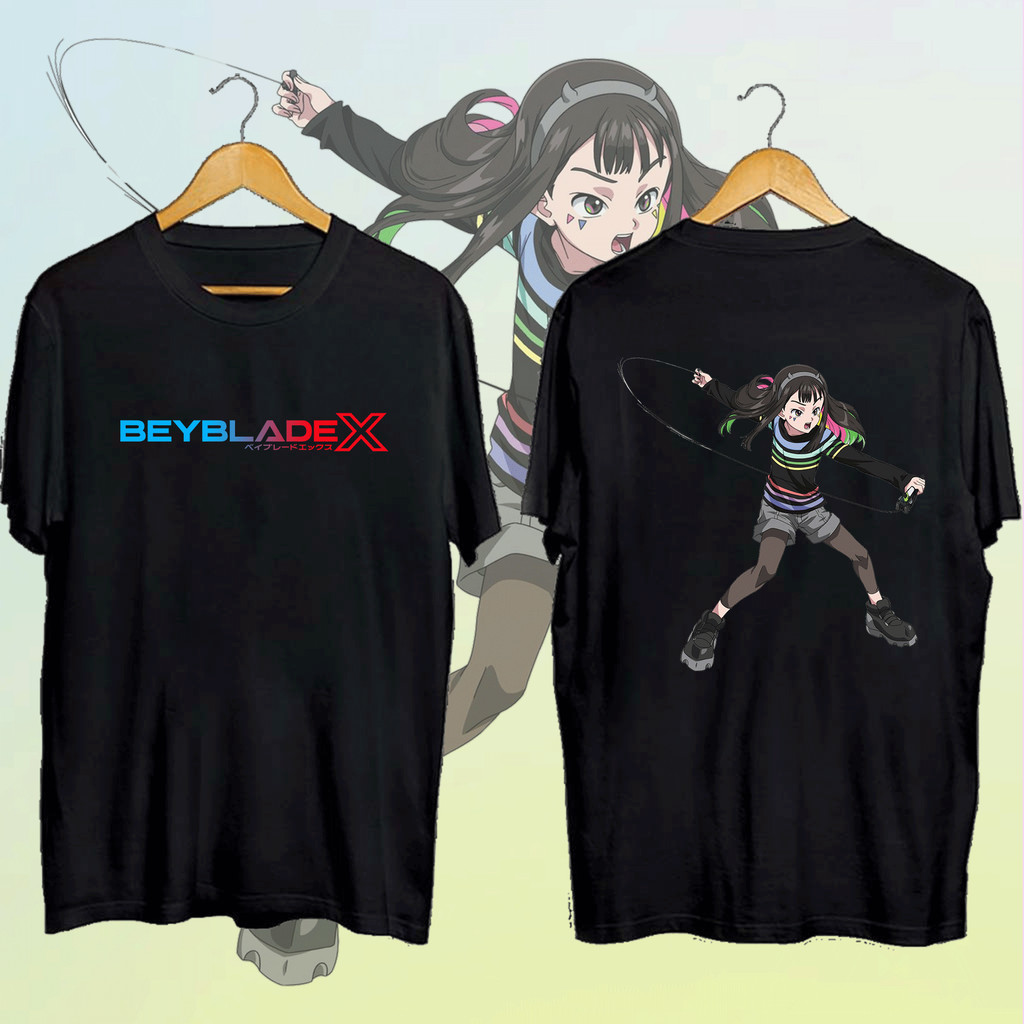 เสื้อยืด Kurosu Ekusu Jaxon Cross /Kamen X Blader X/ Nanairo Multi MaruchiBeyblade X พิมพ์หลายแบบ เส