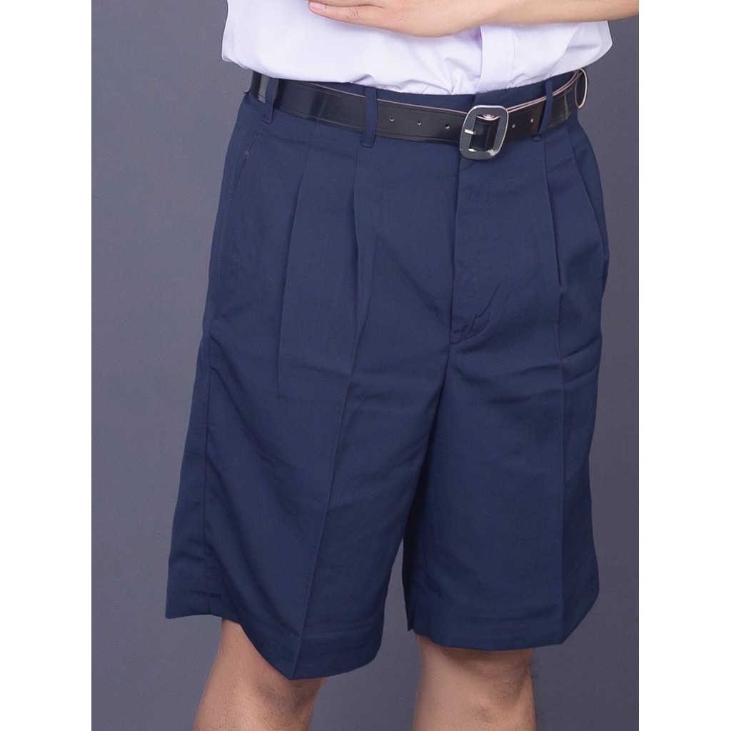 กางเกงนักเรียน สีกรมท่า ผ้ามัน ผ้ามันเงา ใส่สบาย ยับยาก ทนทาน พร้อมส่งด่วน