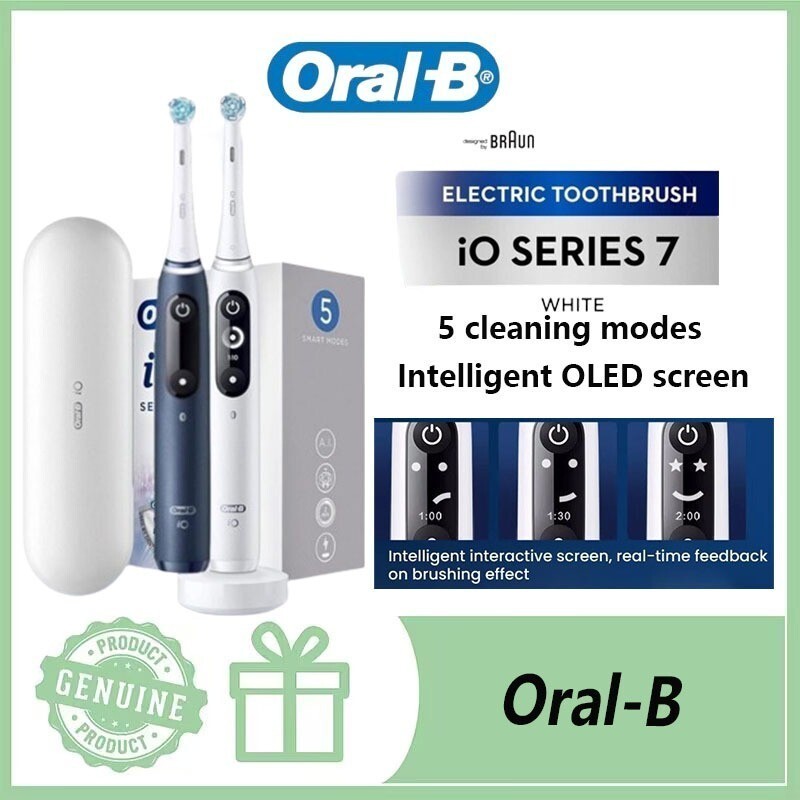Smartgadget hub Oralb iO7 แปรงสีฟันไฟฟ้า หัวแปรง 3D พร้อมมองเห็นการเปลี่ยนแปลงใน 5 โหมด