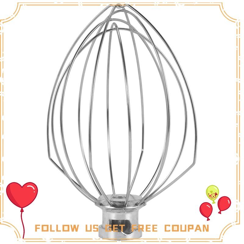 Wire Whip สําหรับ Stand Mixer 5QT Lift และ 6QT, Whisk Attachment, สแตนเลสครีมไข่ Stirrer อะไหล่ทดแทน