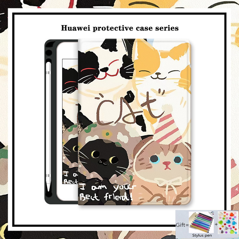 สําหรับ Huawei Mediapad M6 10.8 T 5 M5 Lite 10.1 นิ้วผู้ถือปากกา Honor Pad 9 12.1 X9 Pro สําหรับ Huawei Matepad T10 T10s SE 11 10.4 2024 Pro 12.6 11 10.8 Air 11.5 นิ้วกรณี Honor Pad 10 8 12.1 X8A X9A X9 11 2024 air 11.5S 2025 12X V9 x8 M5lite 10.1 M6 10.8