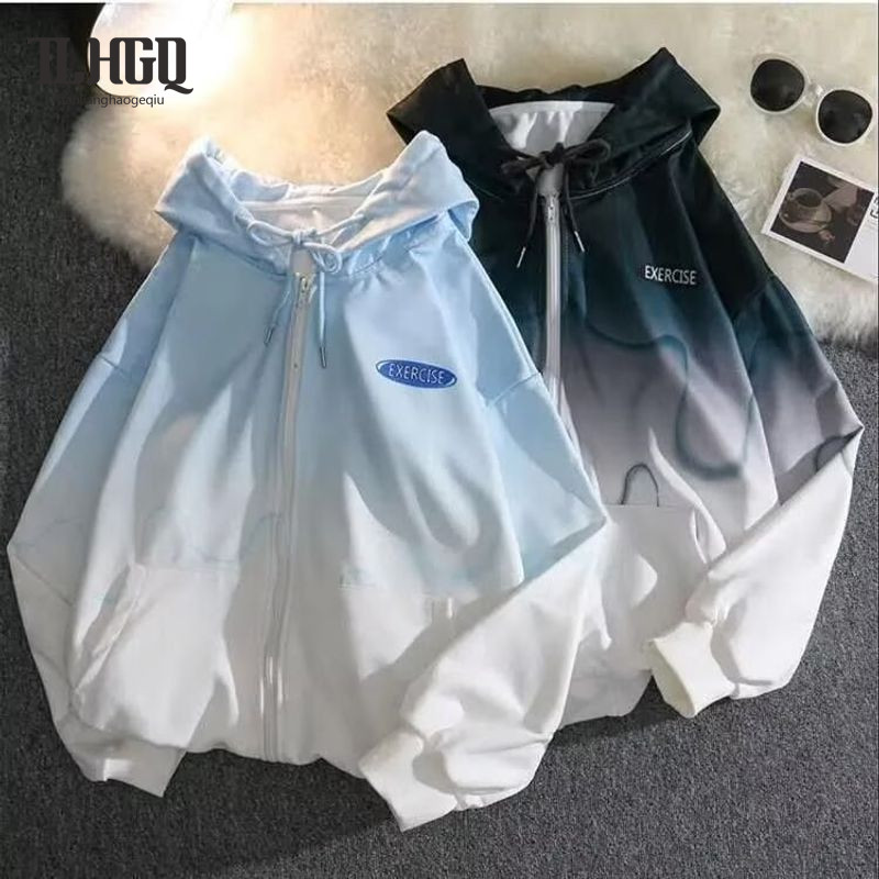 TLHGQ เสื้อกันหนาวฮู้ดสำหรับผู้ชาย ลายโทนสีทึบ สวมใส่ง่ายและเหมาะสมหลายโอกาส