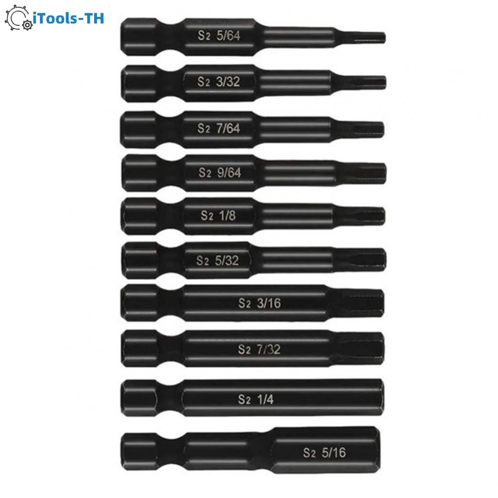 【iTools】Convenient 10 Piece Set of Magnetic Hex Screwdriver Bits Easy to HandleHot Sale