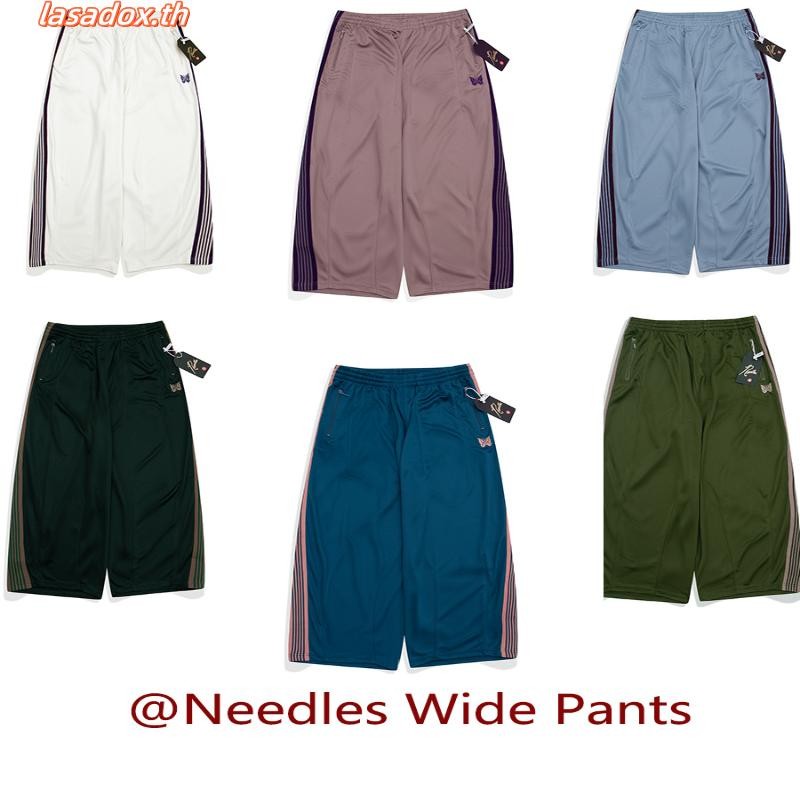 6XRE Needles Track Pants Butterfly Embroidered Wide-Leg Pants Japanese Fashion Brand Loose Track Pan