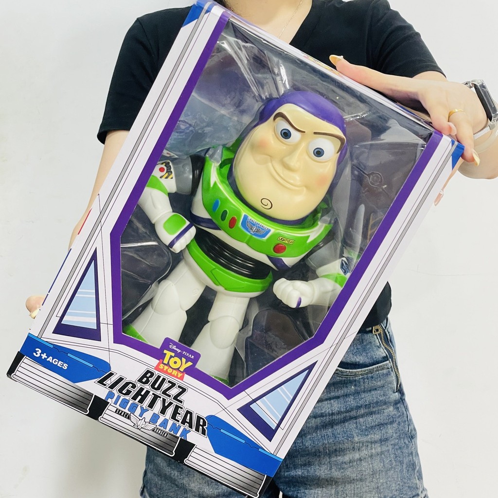 ฟิกเกอร์ขนาดใหญ่ Big Mac Buzz Lightyear ฟิกเกอร์เคลื่อนย้ายได้กล่องสีดีลักซ์ทั้งร่างกายหลายข้อต่อเคลื่อนย้ายได้สไตล์คลาสสิก