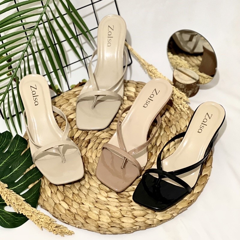 AB9 elegant DEDORA รองเท้าแตะส้นสูงผู้หญิงแบบคาดศีรษะ