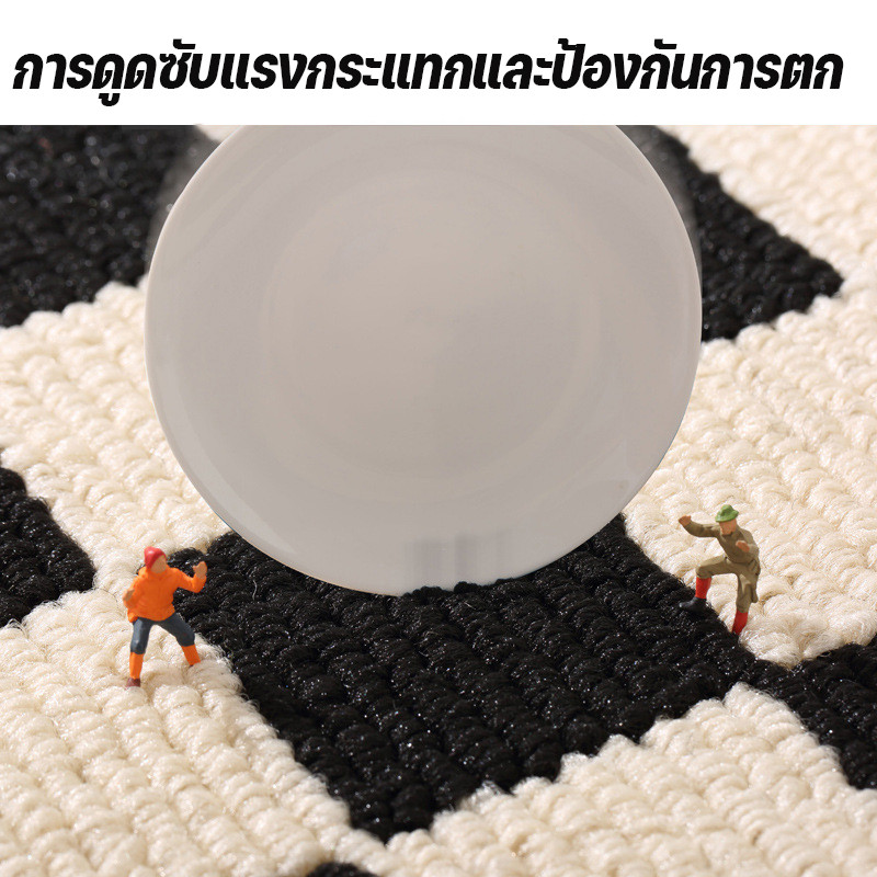 COD พรมปูพื้น พรมเช็ดเท้า 50*80CM การดูดซึมน้ําและกันลื่น แห้งไว สำหรับห้องน้ำ ห้องครัว พรมเนื้อนุ่ม - รูปที่ 5