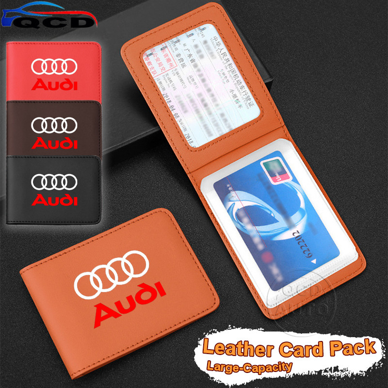 Audi รถใบขับขี่บัตรเครดิตช่องเสียบการ์ดหลายช่องออแกไนเซอร์ สําหรับ A3 8l 8Y A1 Q5 TT mk2 A5 A4 B7 B8