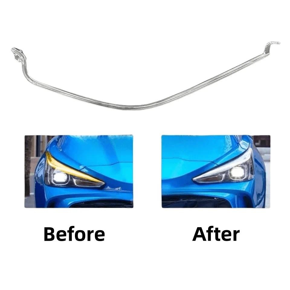 ใหม่ไฟหน้า DRL หลอดสําหรับ MG3 2024 2025 หลอดอะคริลิค Light Guide Strip Light DRL Strip รถอุปกรณ์เสร