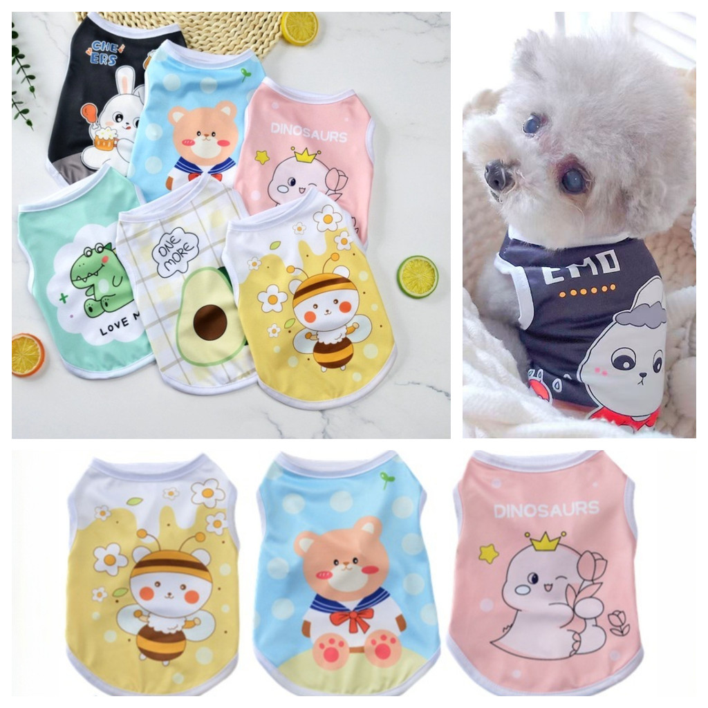 เสื้อผ้าสัตว์เลี้ยง |   เสื้อกั๊กยางยืด |   ระบายอากาศ |   ฤดูร้อน |   แมวและสุนัขบางน่ารักและสะดวกสบายสากล |