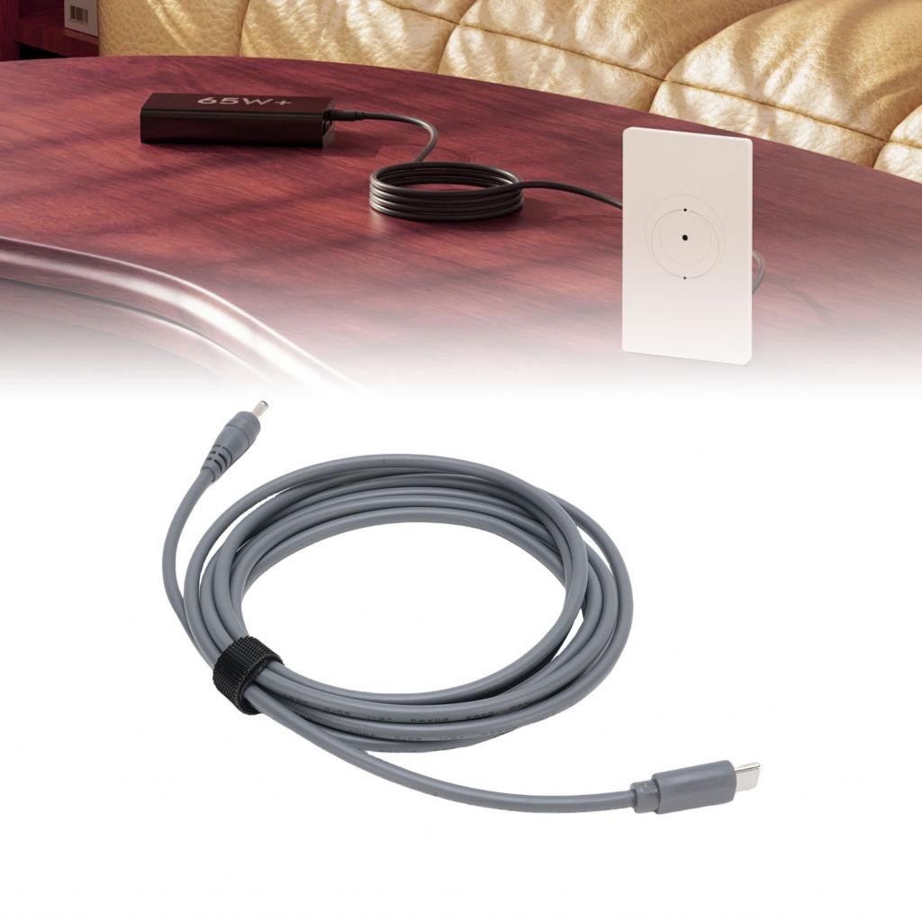 รูปสี่เหลี่ยมผืนผ้าดาวเทียม USB Type C ถึง DC Power Cord Connector ขั้วต่อโลหะที่มีความแข็งแกร่งการพ