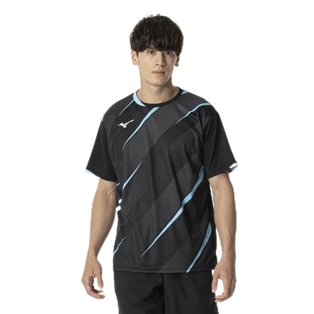 Mizuno Tennis Badminton Game Shirt - Short Sleeve, Moisture-Wicking, Dynamotion Fit, Japan Badminton