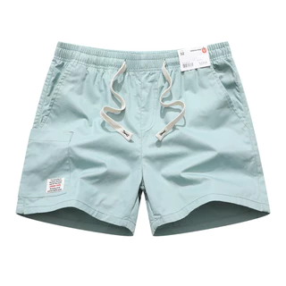 URBAN PIPE 3กระเป๋า กางเกงขาสั้นผู้ชาย 28-34 สั้นเหนือเข่า เอวยางยืดผ้ายืด Plain Cotton Shorts 52214