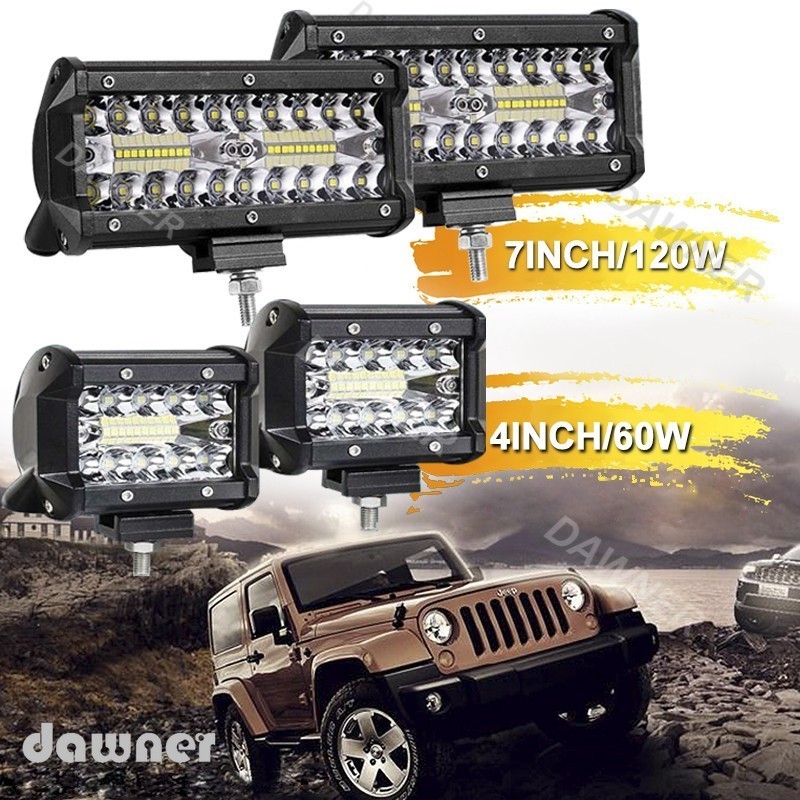 3-Row 20 "LED Light Bar Offroad Combo Led Work Light Bar 12 V-24 V สําหรับ 4X4 4WD SUV รถบรรทุกรถบัส