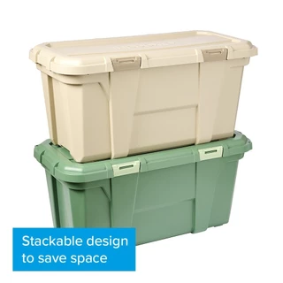 GlobalHouse INABOX กล่องเก็บของ Heavy Armour N80203GN-65L ขนาด 78x37x38.3 cm. สีเขียว สินค้าของแท้คุณภาพดี