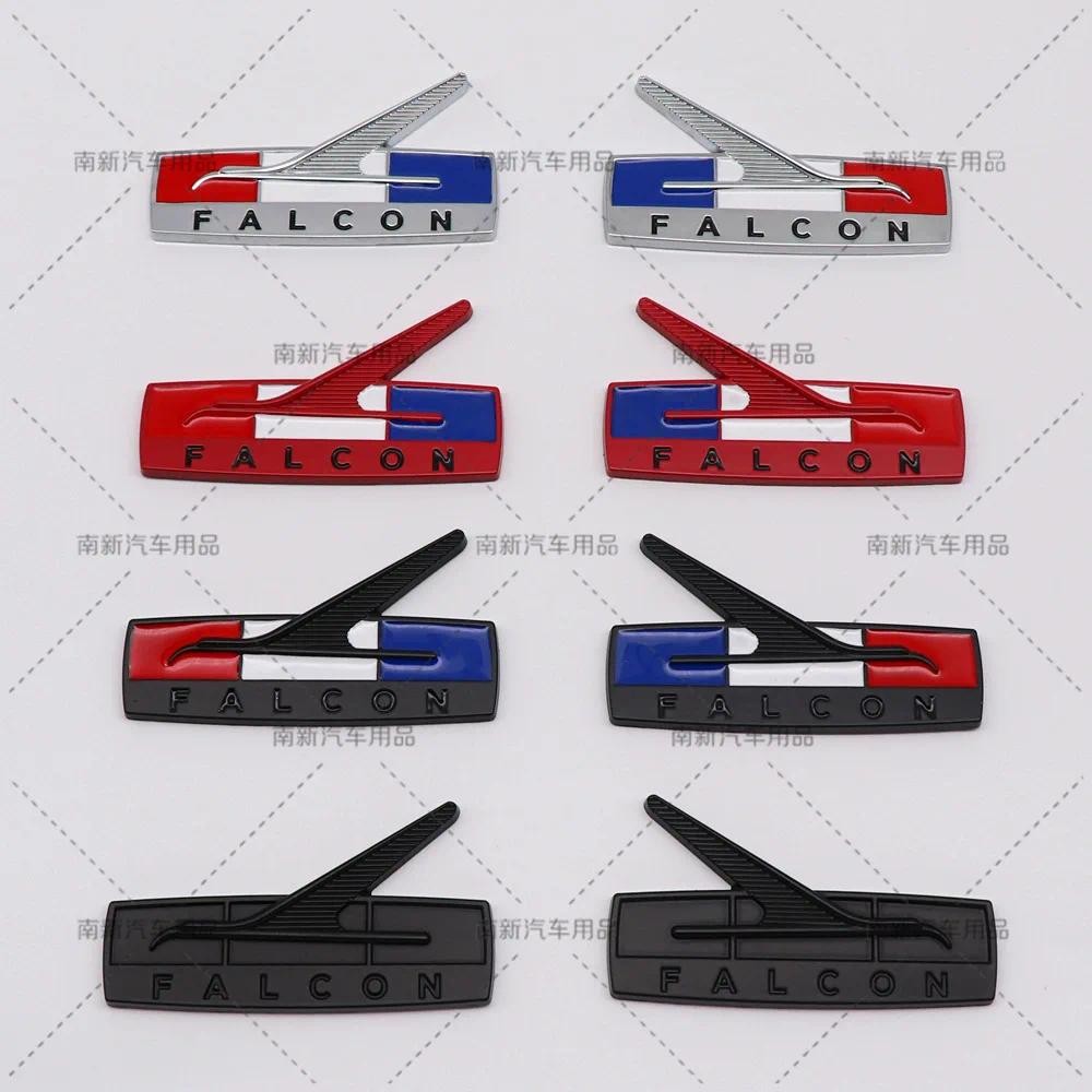 3D โลหะรถสติกเกอร์สําหรับ Ford Falcon XR6 XR 6 XR8 XR 8 รถด้านหลังป้ายสัญลักษณ์สติกเกอร์ป้ายสัญลักษณ
