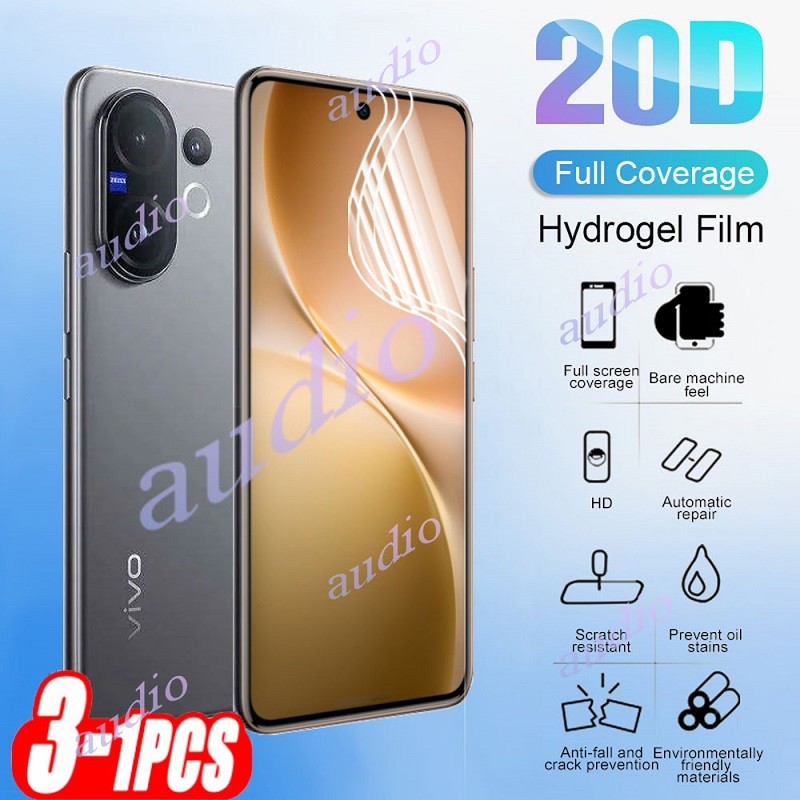 Vivo V60 5G 3 ชิ้น 20D Full Coverage Hydrogel ฟิล์มสําหรับ vivo V60 Pro V60Pro VivoV60 Pro 5G 2025 ป